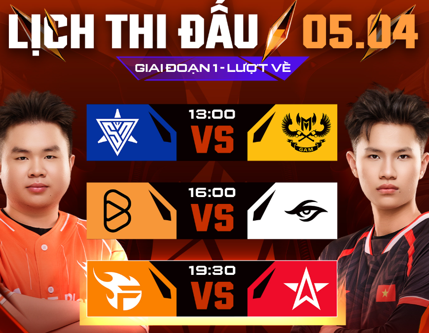 LỊCH THI ĐẤU NGÀY 05/04 | GIAI ĐOẠN 1 - ĐTDV Mùa Xuân 2026 14 lich thi dau ngay 05 04